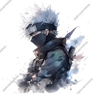 Mysterious Kakashi Art: Digital Download for Anime Fans and Collectors -  Etsy картинки