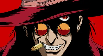 Alucard from anime hellsing in 1990s ova art style картинки