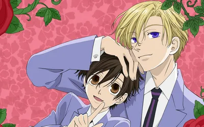 Обои на рабочий стол Хост-клуб Оранской школы / Ouran High School Host Club  / Ouran Koukou Host Club / Клуб свиданий старшей школы Оран, Харухи  Фудзиока и Тамаки Суо / Haruhi Fujioka картинки