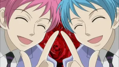 Обои на рабочий стол Тамаки Суо / Tamaki Suo с друзьями из аниме Ouran High  School Host Club / Ouran Koukou Host Club / Клуб свиданий старшей школы Оран,  by Sayaka Toda, картинки