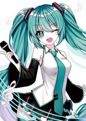 Cute hatsune miku anime style on Craiyon картинки