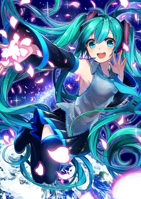 Hatsune Miku is a virtual singer turned internet icon. картинки