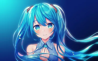 Anime Cute Girl Hatsune Miku Vocaloid 4K Wallpaper #291 картинки