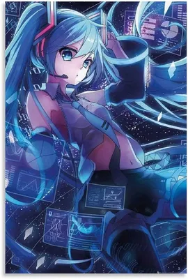 Poster for Sale mit \"Süßes Anime-Mädchen Hatsune Miku\" von Adycontact |  Redbubble картинки