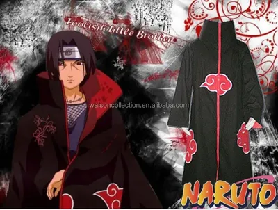 Аниме Наруто Акацуки Плащ Косплей Костюм Uchiha Itachi Кольцо Оголовье  Женщины Мужчины Подарки От 3 451 руб. | DHgate картинки