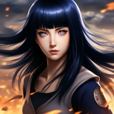 Обои на рабочий стол Хината Хьюго / Hinata Hyuuga из аниме Наруто / Naruto,  обои для рабочего стола, скачать обои, обои бесплатно картинки