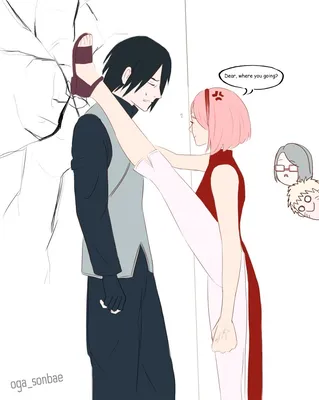 Обои на рабочий стол Uchiha Sasuke / Учиха Саске и Sakura Haruno / Сакура  Харуно собираются поцеловаться из аниме Наруто / Naruto, обои для рабочего  стола, скачать обои, обои бесплатно картинки