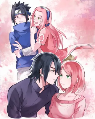 Sasuke and Sakura| SasuSaku | Саске и Сакура | Sasusaku, Parejas de naruto,  Sasuke sakura картинки