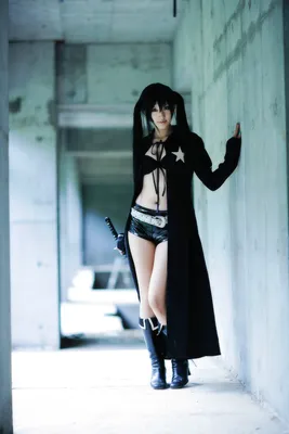 Скачать обои стрелок с чёрной скалы, black rock shooter, девушка, цепи,  оружие, Мато, раздел аниме в разрешении 2000x1414 картинки