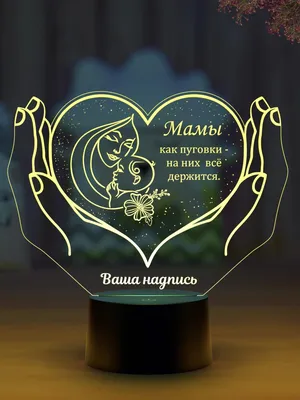 Мамы как пуговки (Ваш текст) – купить по низкой цене (1490 руб) у  производителя в Москве | Интернет-магазин «3Д-Светильники» картинки