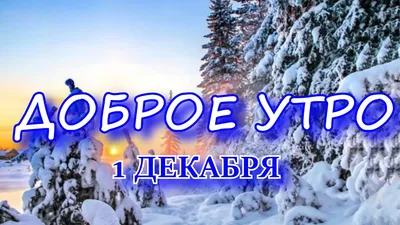 Открытки \"Доброго декабрьского утра!\" (100+) картинки