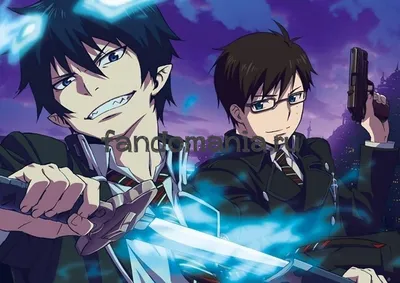 000565 круглый значок Blue Exorcist Синий Экзорцист купить доставка по  Украине цена отзывы - Ayashi картинки