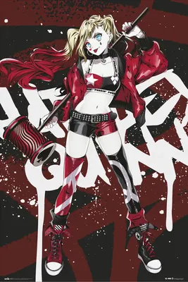 Harley Quinn - DC Comics Anime / Manga Poster (Size: 24\" x 36\") | eBay картинки