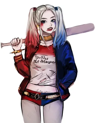 Harley Quinn Cartoon Anime Girl Scroll Poster Manga Art HD Print Dorm Wall  Decor | eBay картинки