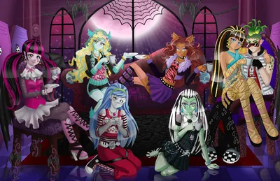 Monster High Anime Draculaura FanArt. by Moonlight7EarlTea on DeviantArt картинки