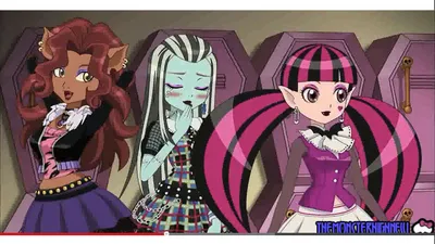 Let's Draw Monster High Dolls in Halloween Costumes : Anime Style - YouTube картинки