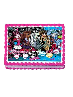 Переводная временная татуировка Персонажи Monster High Монстер Хай -  неоновая тату картинки