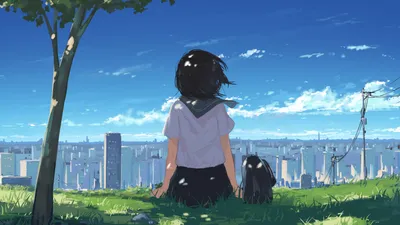 Обои Аниме Kimi no Na wa, обои для рабочего стола, фотографии аниме, kimi  no na wa, взгляд, девушка, фон Обои для рабочего стола, скачать обои  картинки заставки на рабочий стол. картинки