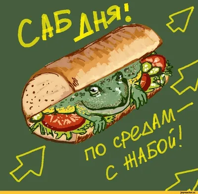 Бутерброд :: Приколы про еду :: subway :: жаба :: среда :: It is Wednesday  My Dudes (it's wednesday my dudes, its wednesday my dudes, It is Wednesday  My Dudesб) / смешные картинки