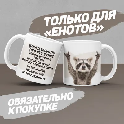 Кружка HAOS SHOP \"с приколами, для чая, с надписью, белая, своя, с  приколом, прикол, с принтом, чайная, прикольная, керамическая, подарок, для  кофе, с енотом\", 330 мл - купить по доступным ценам в картинки