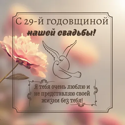 Открытки с годовщиной бархатной свадьбы на 29 лет брака картинки