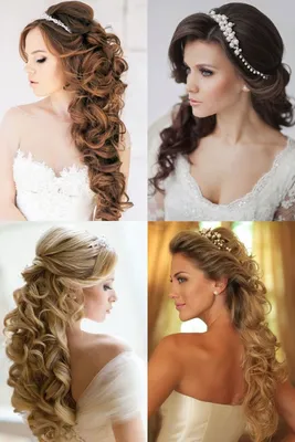 Свадебная прическа на длинные волосы с диадемой | Bride hairstyles for long  hair, Long hair styles, Hair styles картинки