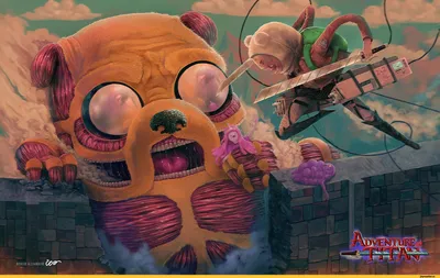 Attack on Titan :: adventure time art :: adventure time (время приключений)  :: high resolution :: adventure on titan :: crossover :: wallpaper :: Anime  (Аниме) :: фэндомы / картинки, гифки, прикольные комиксы, интересные статьи  по теме. картинки