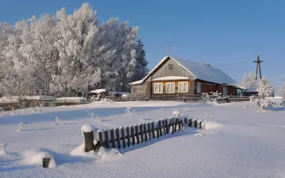 Зима.Деревня\" | С.А.Д. картинки