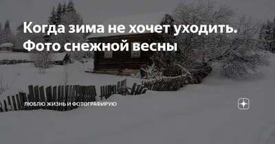 Зима никак не хочет уходить картинки