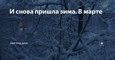 Зима возвращается? Снег в Беларуси будет идти в течение дня 28 марта -  Газета «Березинская панорама» картинки