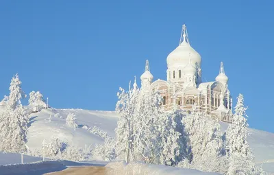 Вид церкви зимой - Балдин М.А. Подробное описание экспоната, аудиогид,  интересные факты. Официальный сайт Artefact картинки