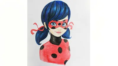 Уроки рисования. Как нарисовать Леди Баг How to draw Miraculous Ladybug |  Art School - YouTube картинки