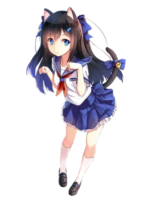 Anime girl PNG transparent image download, size: 601x899px картинки