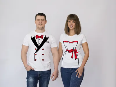 Купить прикольные парные футболки на свадьбу \"Мото Свадьба\" картинки
