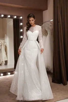 Свадебное платье-трансформер артикул 213322 цвет белый👗 напрокат 8 900 ₽ ⭐  купить 96 000 ₽ в Москве картинки