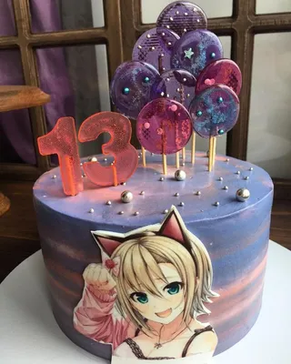 Торт Аниме | Anime cake, Cute birthday cakes, Pretty birthday cakes картинки