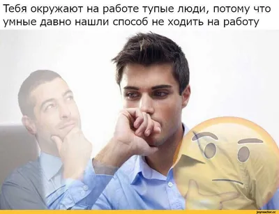 Тебя окружают на работе тупые люди, потому что умные давно нашли способ не  ходить на работу / умный :: окружение :: тупой :: работа / смешные картинки  и другие приколы: комиксы, гиф картинки